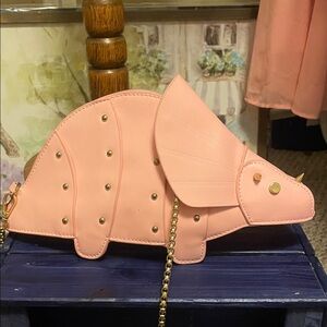 Pink Dinosaur Crossbody Bag